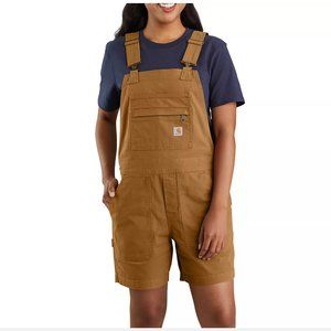 CARHARTT - XXL (20) - Brown Relaxed Fit Rugged Shortalls Romper NEW $70 msrp